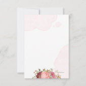 Rose Bouquet - Hartelijk dank Bedankkaart (Achterkant)