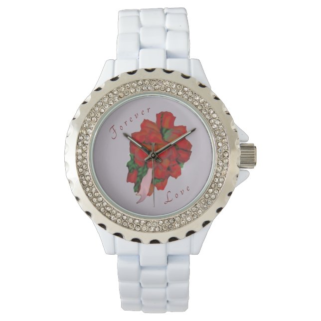 Rose Bouquet Horloge (Voorkant)