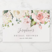 Rose Bouquet Mini Sparkling Étiquettes bouteille d (Étiquettes simples)