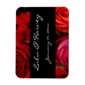 Rose Bouquet Personal Wedding Magneet (Verticaal)