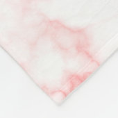 Rose Bouquet Pink Monogram Fleece Deken (Hoek)