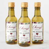 Rose Bourgogne Mini Étiquette de bouteille à vin (Bouteilles)