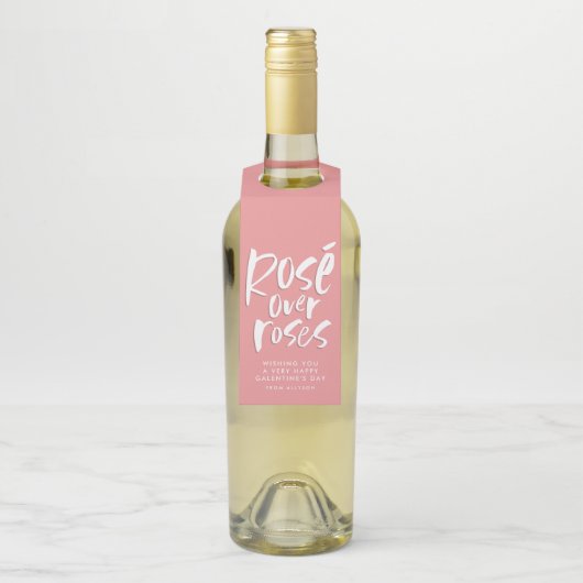 Rosé boven rozen gedurfd moderne, grappige Galenti Flessenhanger (Op fles)