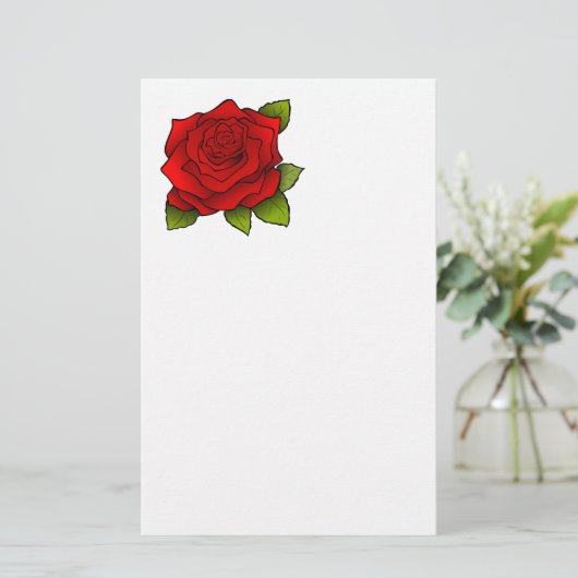 ROSE BRIEFPAPIER (Staand voorkant)