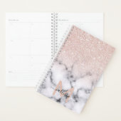 Rose brillant Parties scintillant or  Marbre Ombre (Devant avec enveloppe)