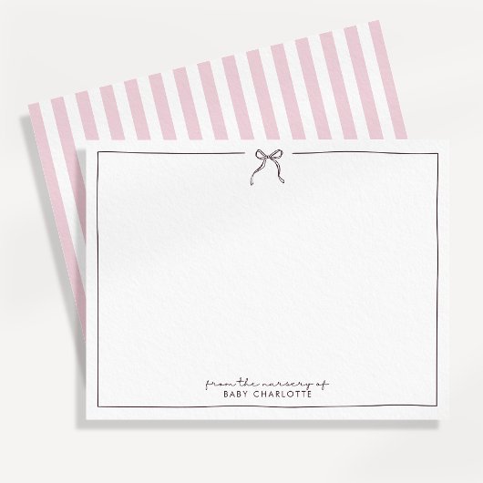 Rose, brun & rayures de la pépinière de, carte