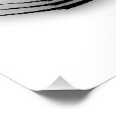 "Rose Bud Thorns Abstraction" Affiche brillante (Coin)