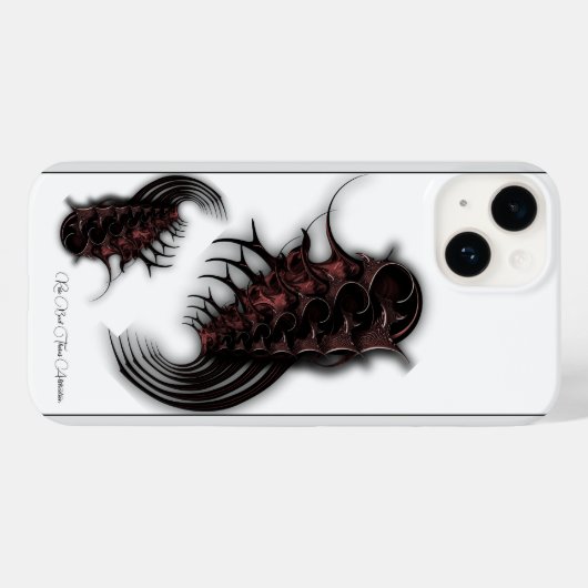 "Rose Bud Thorns Abstraction", coque iphone (Verso (horizontal))