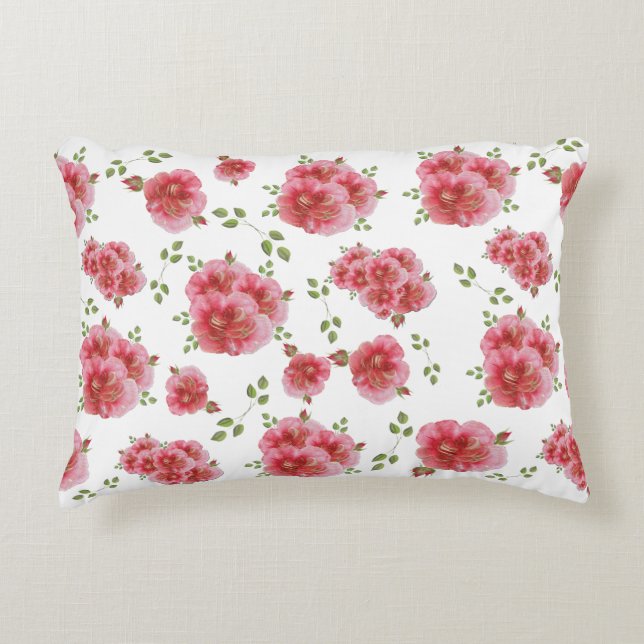 Rose Bunches Pillow Accent Kussen (Voorkant)