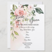 “Rose Bush” Faire-part de mariage (Devant)