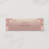 Rose Carte de visite Gold Personnalisé Votre Nom I (Devant)
