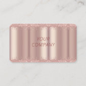 Rose Carte de visite Gold Personnalisé Votre Nom I (Devant)