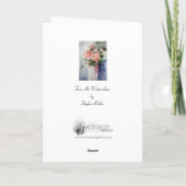 Rose - Carte de voeux aux beaux-arts (Dos)