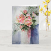 Rose - Carte de voeux aux beaux-arts (Fleur jaune)