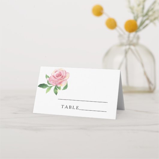 Rose - Cartes de lieu de mariage (Devant)