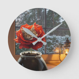 Rose Cat Dream Ronde Klok