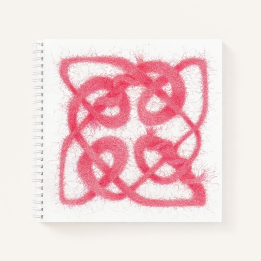 ROSE CELTIC KNOT 8.5x8.5 Carnet spiral (Devant)