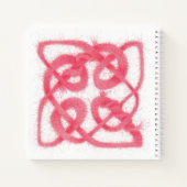 ROSE CELTIC KNOT 8.5x8.5 Carnet spiral (Dos)
