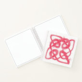 ROSE CELTIC KNOT 8.5x8.5 Carnet spiral (Intérieur)
