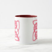 ROSE CELTIC KNOT Maroon Combo Mug (Centre)