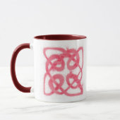ROSE CELTIC KNOT Maroon Combo Mug (Gauche)