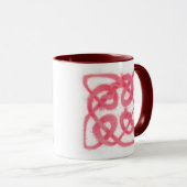 ROSE CELTIC KNOT Maroon Combo Mug (Devant droit)