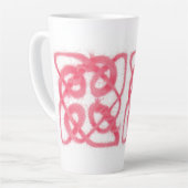 ROSE CELTIC KNOT Tall Latte Mug (Angle gauche)