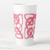ROSE CELTIC KNOT Tall Latte Mug (Devant)