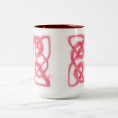 ROSE CELTIC KNOT Tall Maroon Mug à deux tons (Centre)