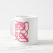 ROSE CELTIC KNOT White Mug (Devant gauche)
