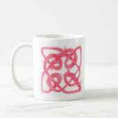 ROSE CELTIC KNOT White Mug (Gauche)