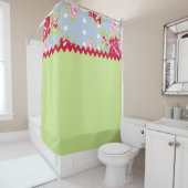 Rose Chalet Douche Rideau (En situation)