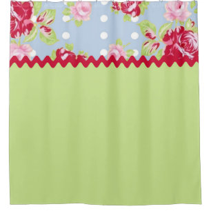 Rose Chalet Douche Rideau