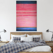 Rose chaud et marine Abstrait 1 - Impression de to (Insitu(Chambre))