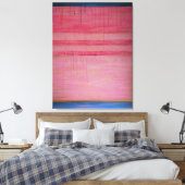 Rose chaud et marine Abstrait 1 - Impression de to (Insitu(Chambre))