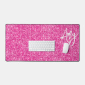 Rose Chaud Luxe Paillettes (Clavier et souris)