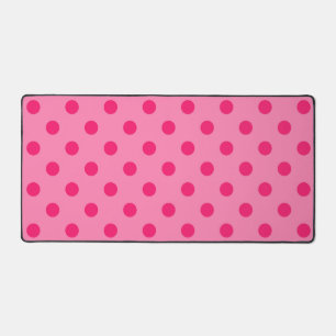 Rose Chaud Sur Pois Rose Design Motif