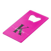 Rose Chaude Monogramme Noir (Devant Angle)