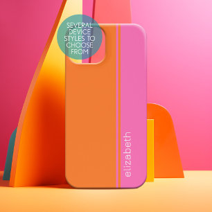 Rose Chaude Orange Élégant Design Moderne Minimali