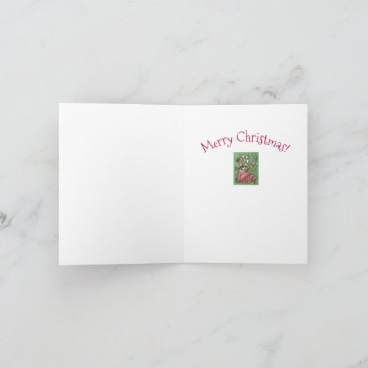 ROSE CHAUDE PÈRE NOËL FLAMANT ROSE NOËL CARTE DE R (Intérieur)