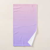 Rose Clair et Motif Ombré Violet Clair (Serviette à main)