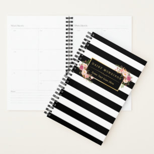 Rose Clair Fille Florale Or Noir Blancs