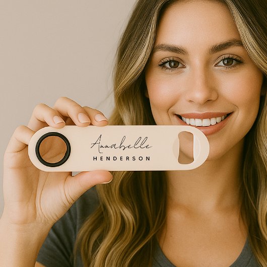 Rose clair monogramme | Minimaliste moderne Femini