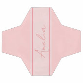 Rose clair personnalisé minimaliste (Plat)