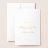 Rose classique Floral Real Gold Foil Programme de  (Derrière avec enveloppe)