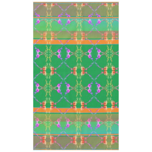 Rose Coeur Fabergè comme abricot et nappe verte (Devant)