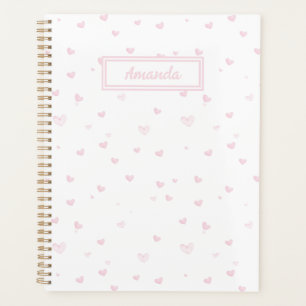 Rose Coeur Motif Fille Romantique Aquarelle