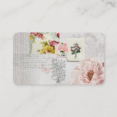 Rose Collage Carte de remerciements d'entreprise (Devant)