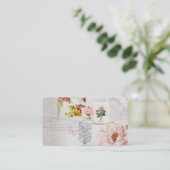 Rose Collage Carte de remerciements d'entreprise (Debout devant)