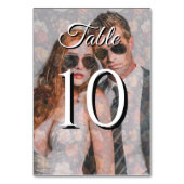 Rose coloré Fancy Mariage Numéro de table (Par défaut)